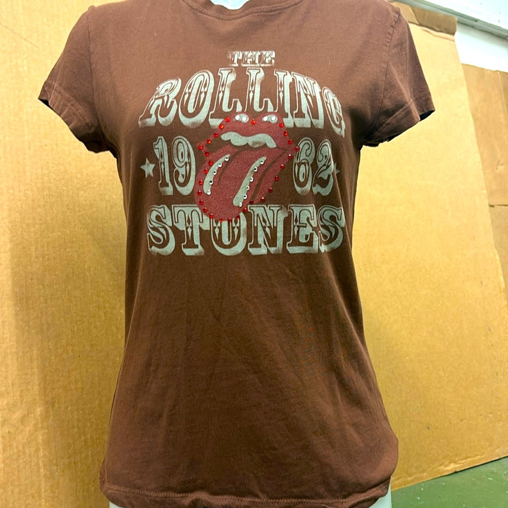 Rolling Stones Rock Tee T-Shirt. Ladies Large.
